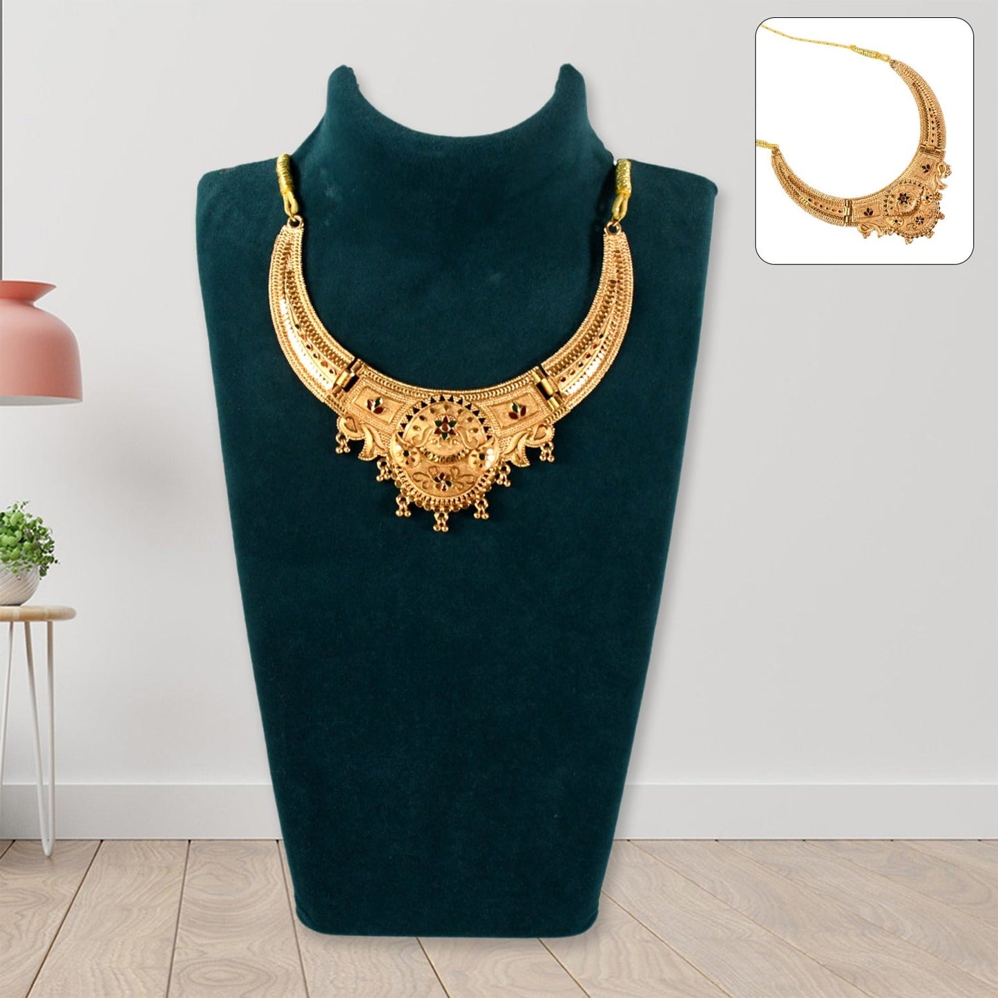 Elegant Artificial Gold-Plated Necklace Set