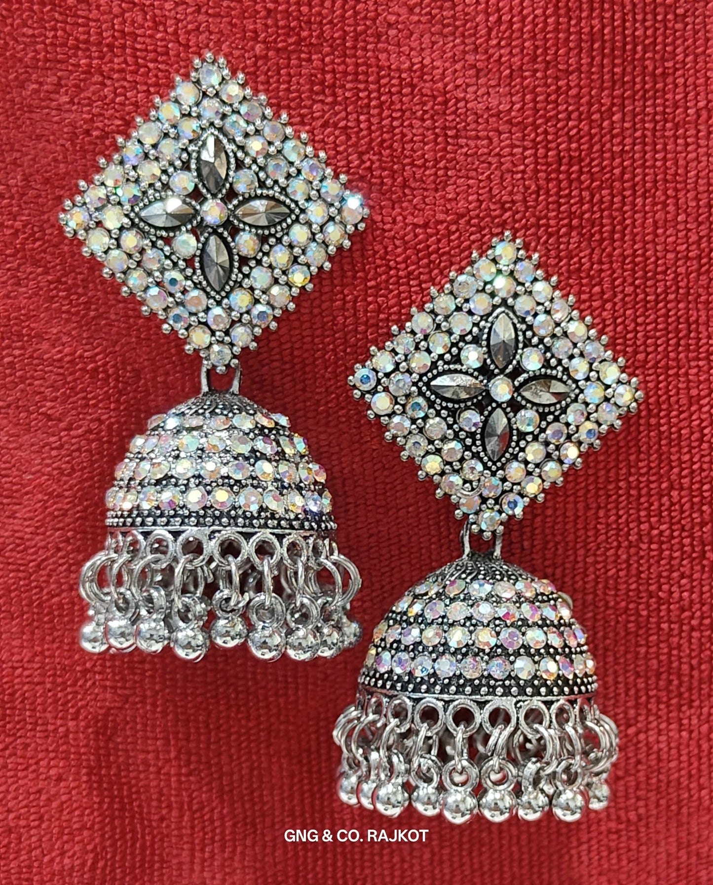Silver Jhumka