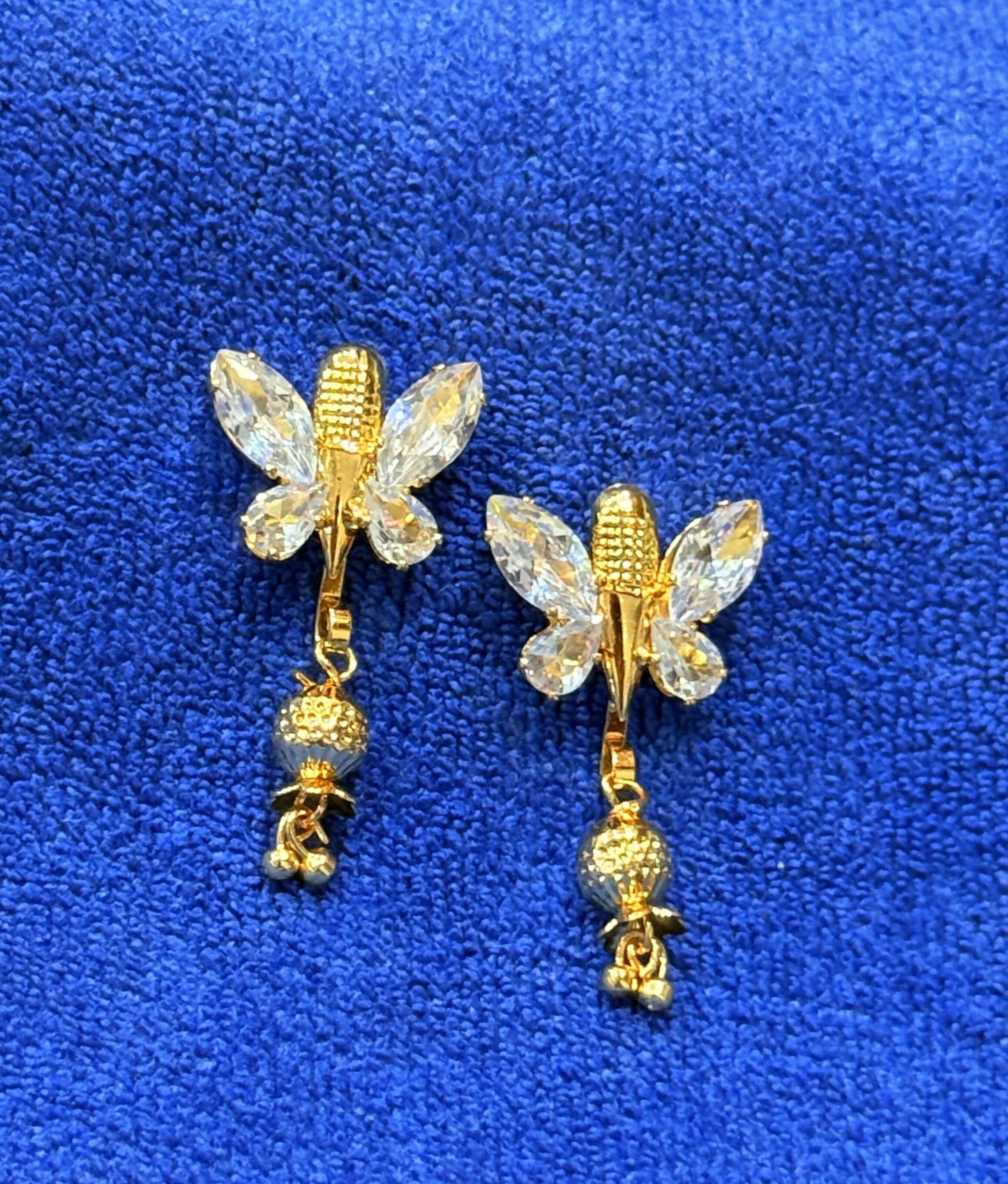 Butterfly Studs Jhumka Earings