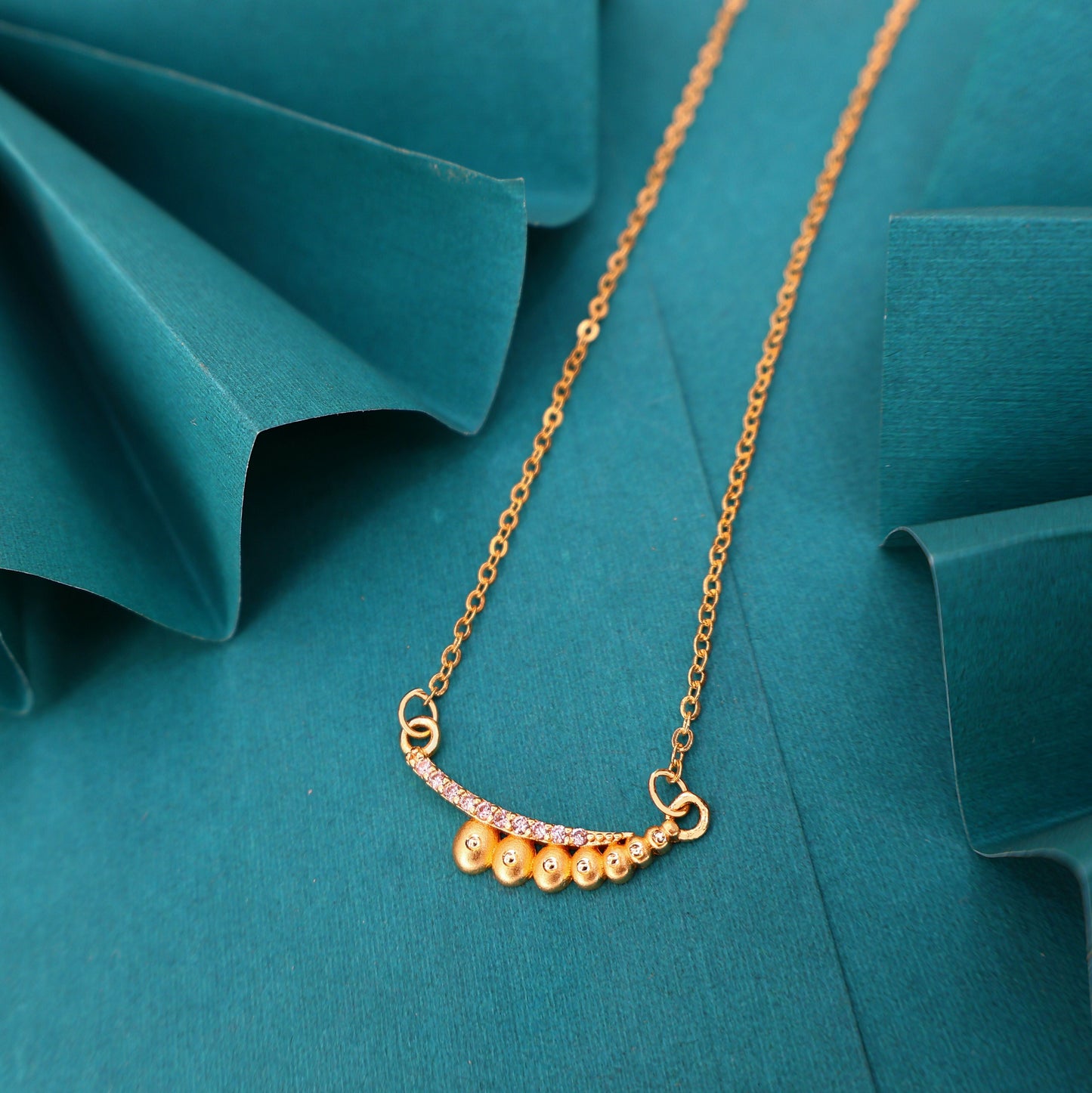 Artificial Gold Plated Pendant Necklace with AD For women and girls