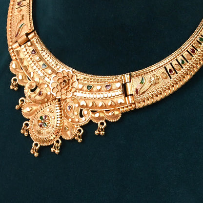 Refined   Artificial Gold Plated Necklace Set - A Touch of Class