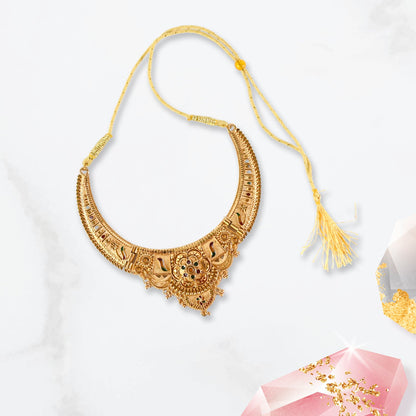 Stunning  Artificial Gold-Plated Necklace Set