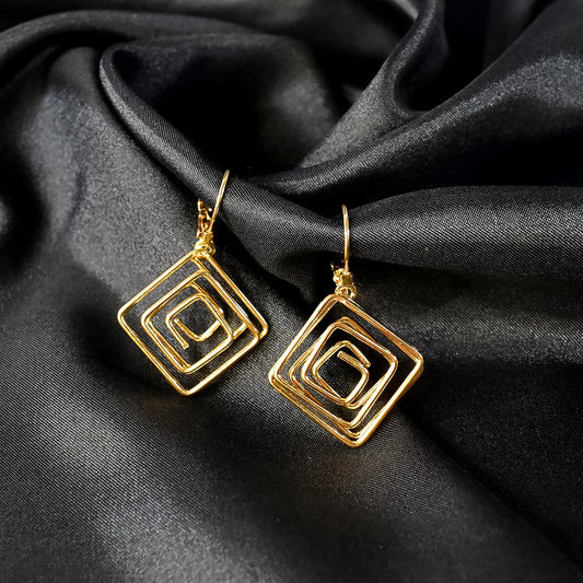 Korean Spiral Earrings for Women