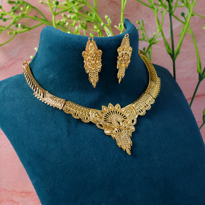 Sunbeam Royal Choker Necklace Set – Stunning Traditional Design Festive & Bridal Glam