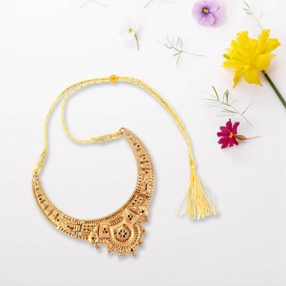 Luxurious  Artificial Gold-Plated Necklace Set
