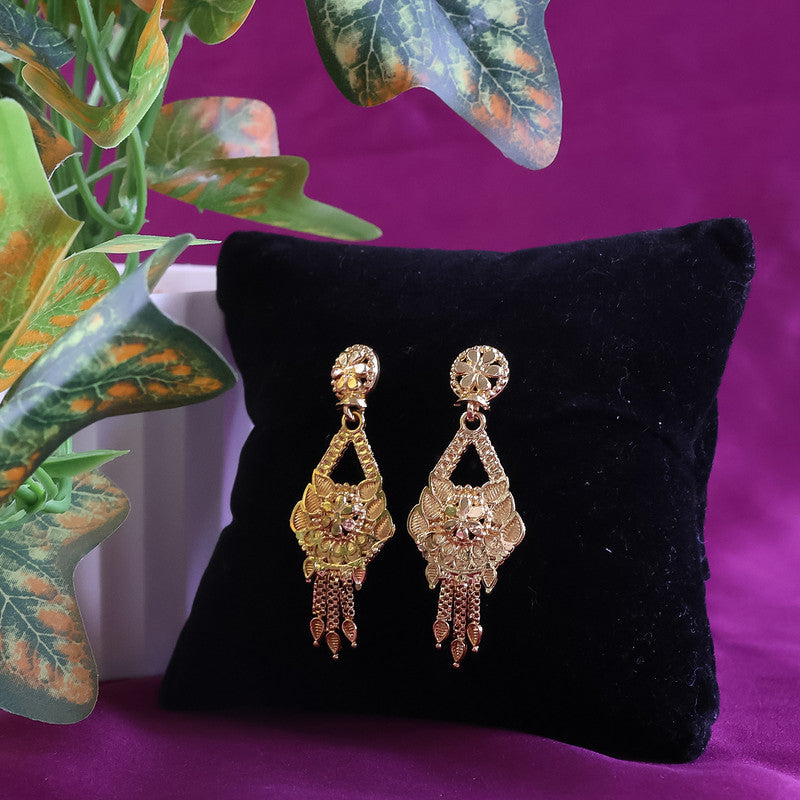Round Pendant Mangalsutra Set – Elegant Traditional Design with Matching Earrings
