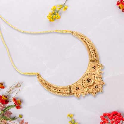 Elegant  Artificial Gold-Plated Necklace Set