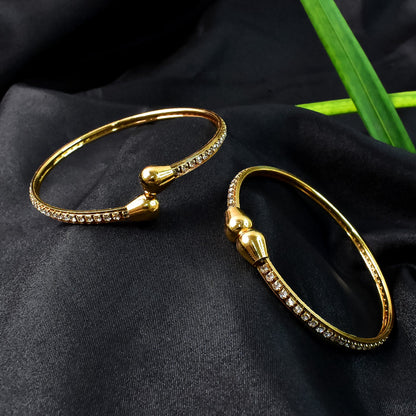 Premium  Artificial Golden Bangles (1 Pair)