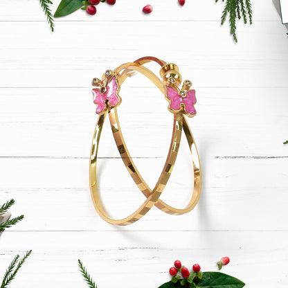 Classic  Artificial Golden Bangles (1 Pair)