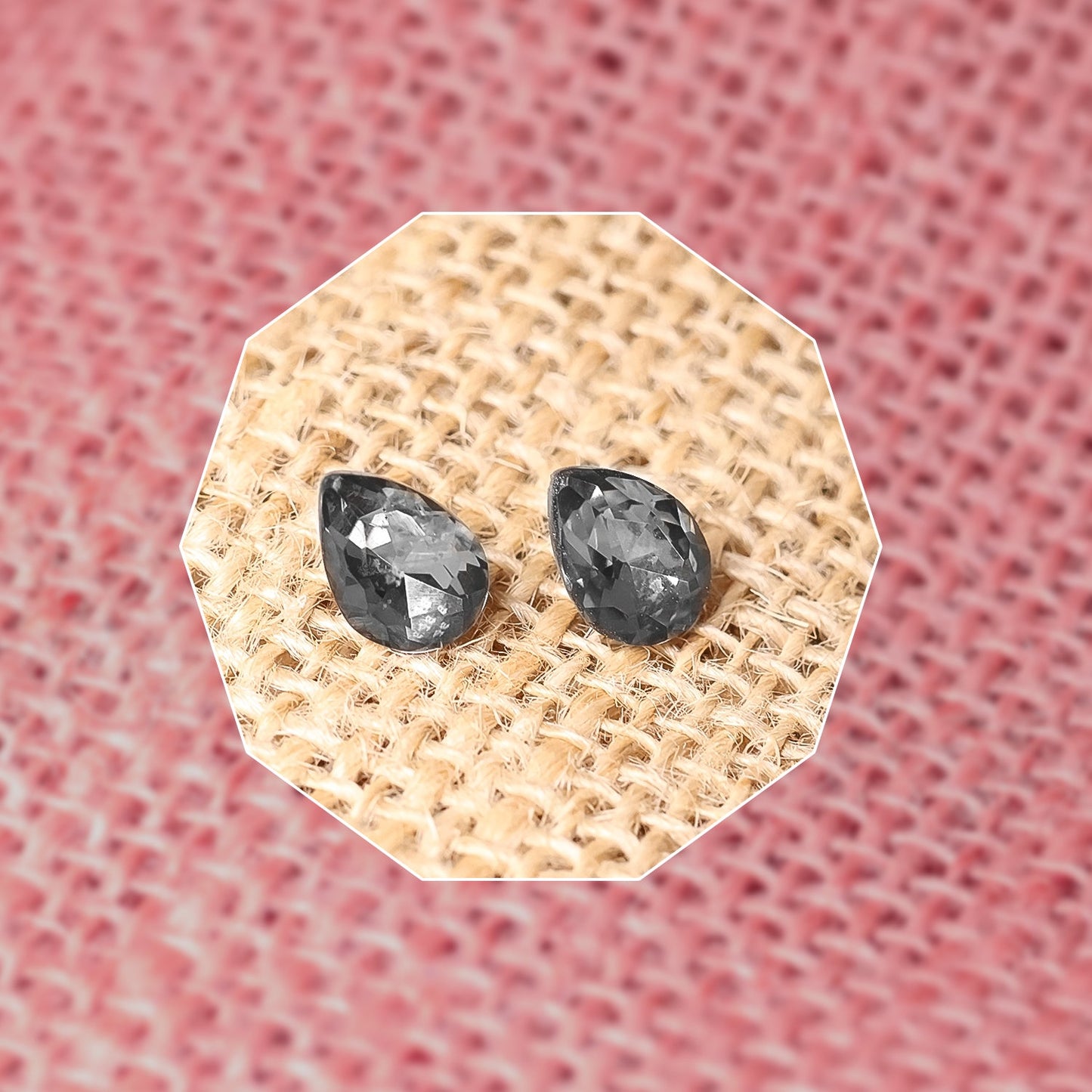 Stud Earrings With Single Stone Alloy Stud Earring (Set Of 12)