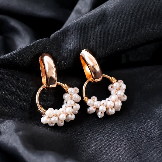 Double Pearl Stud Earrings (1 Pair)