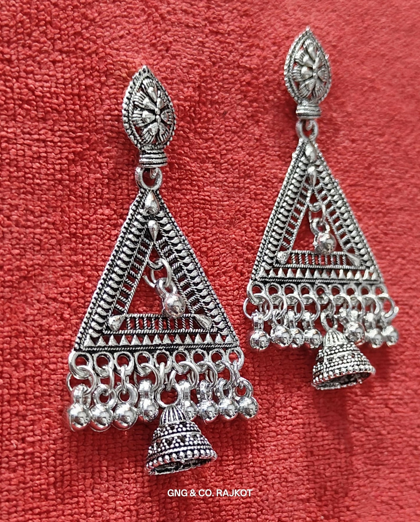 Silver Earrings Jhumka