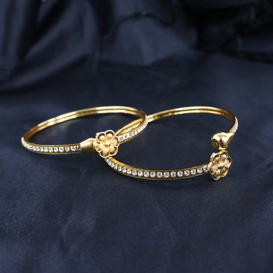 Fashion Latest Traditional Design    Artificial Gold Plated Adjustable Bracelet Bangles for Women