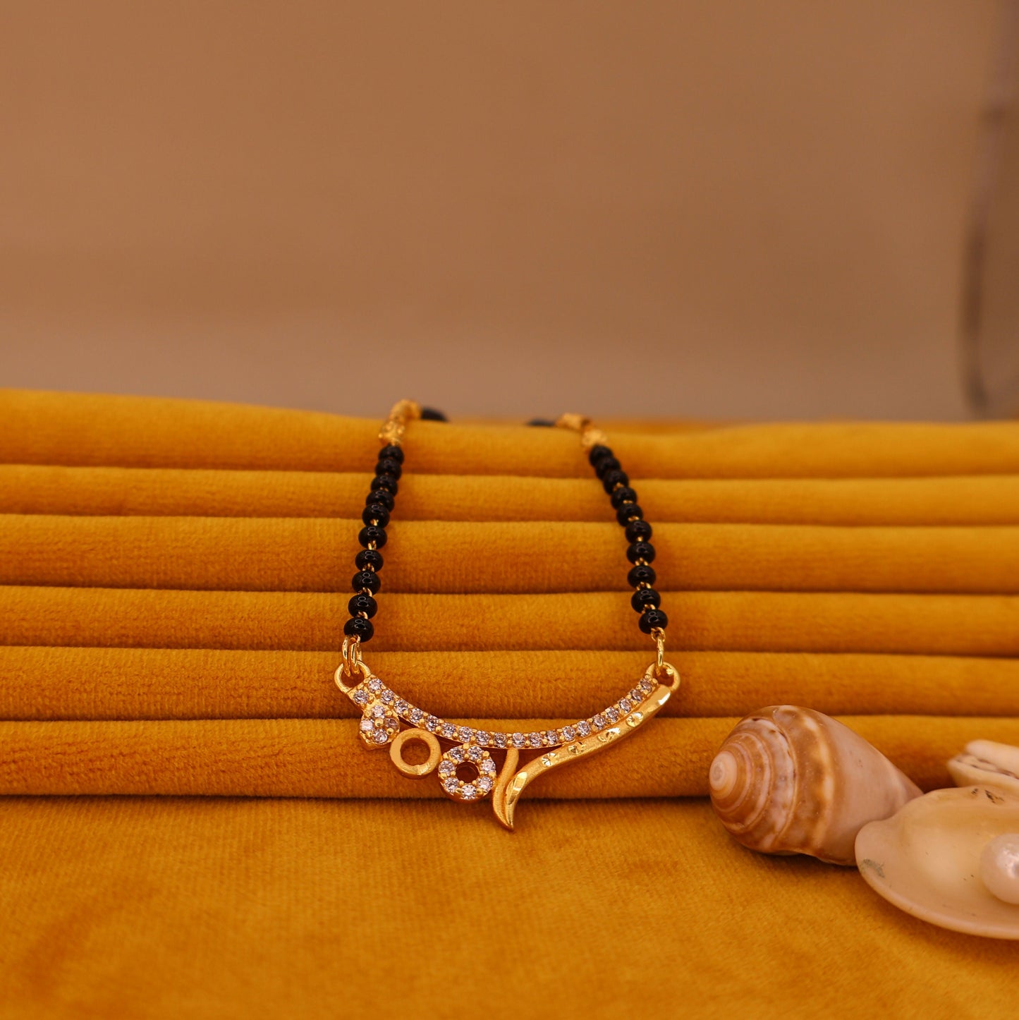 Artificial Gold Plated Modern AD Mangalsutra For women