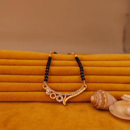 Artificial Gold Plated Modern AD Mangalsutra For women