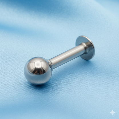 silver plated Flat Back Nosepin Stud Laung Koka Nathni for women and girls