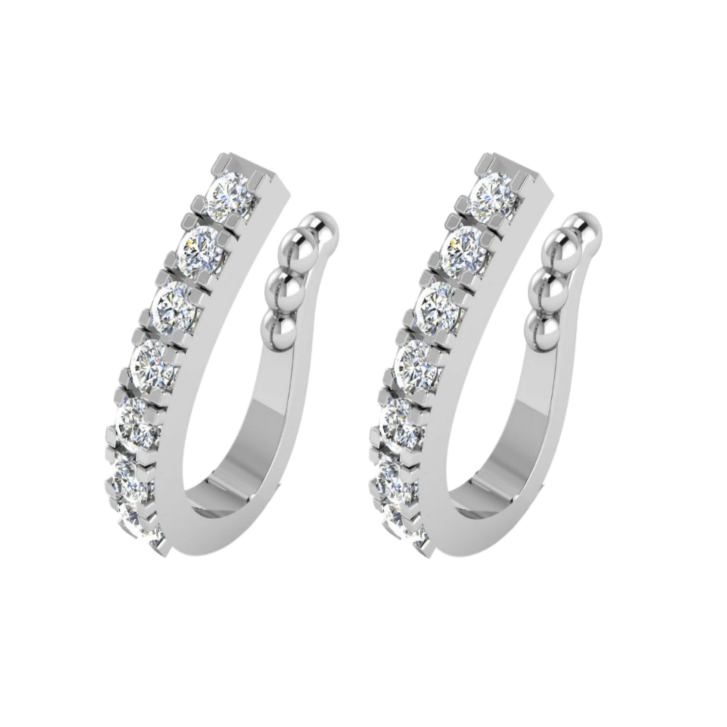 Non-Piercing CZ Nose Clip/Press Nath | Multi-Design Combo 2