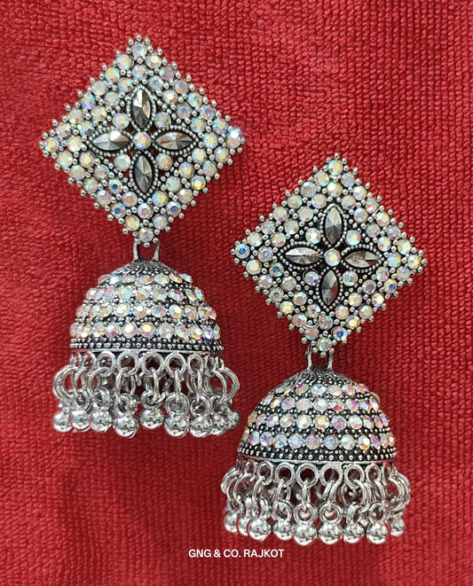 Silver Jhumka