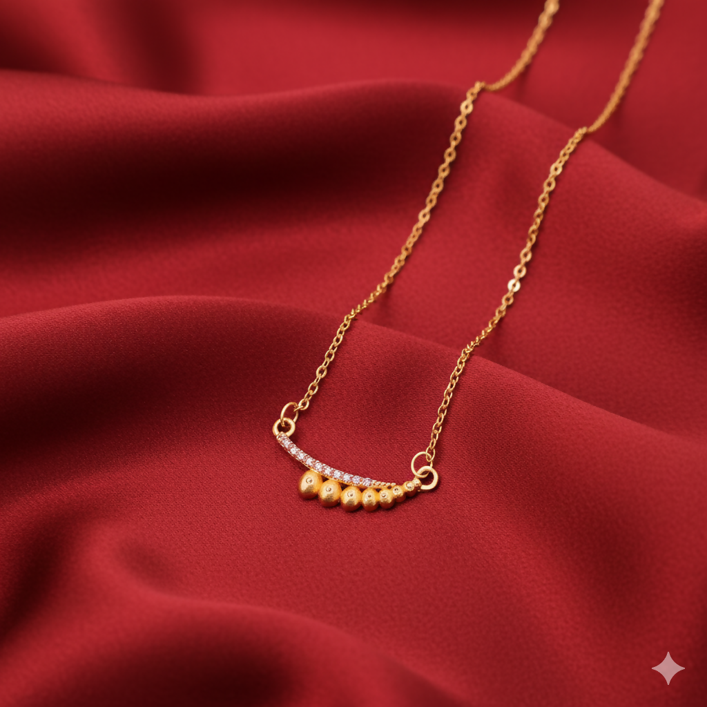 Artificial Gold Plated Pendant Necklace with AD For women and girls
