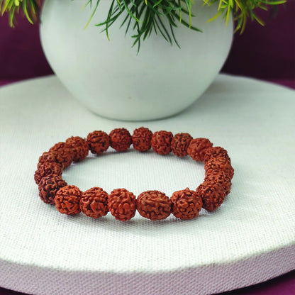Rudraksha Bracelet Beads Elastic For Men & Women