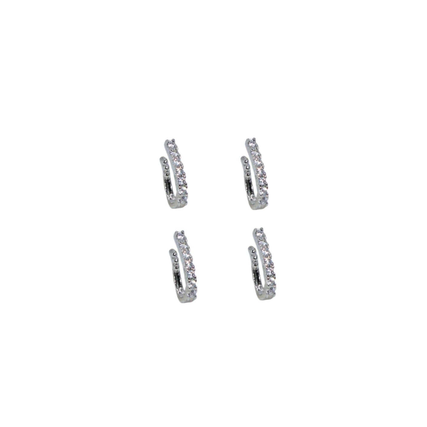 Pressing Nath / Stud Set for Unpierced Nose | Multi-Style Combo Pack of 4