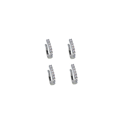 Pressing Nath / Stud Set for Unpierced Nose | Multi-Style Combo Pack of 4