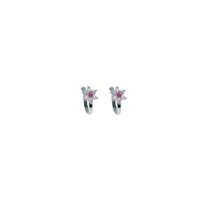 2 Pcs Non-Piercing Nose Ring Set Mega Combo Floral Cuff