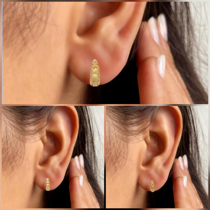 Artificial Gold Bali Earrings with AD bali Design kan ki bali Combo Pack of 3