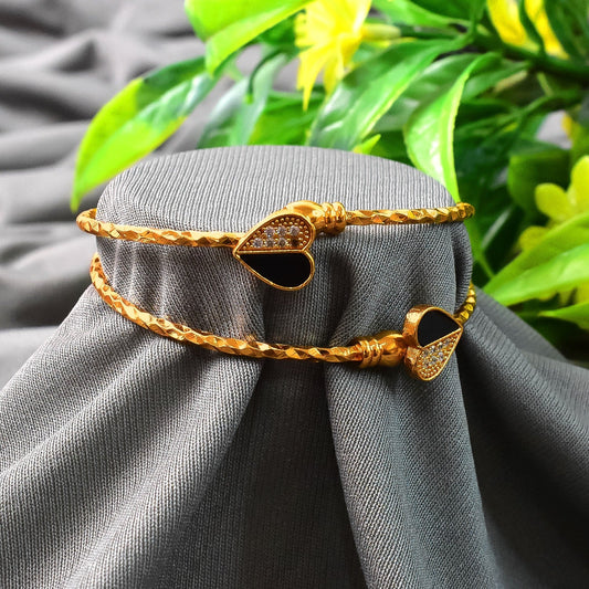 Elegant  Artificial Golden Bangles (1 Pair)