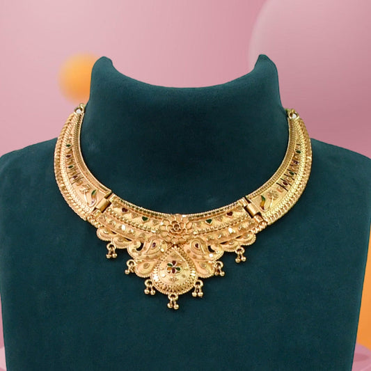 Refined   Artificial Gold Plated Necklace Set - A Touch of Class