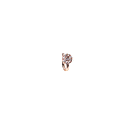 Non-Pierced CZ Nath Set (Clip-On):   Artificial Gold, Silver, Rose    Artificial Gold Combo Pack of 2