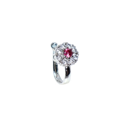 Non-Piercing AD Stone Nose Clip Rings