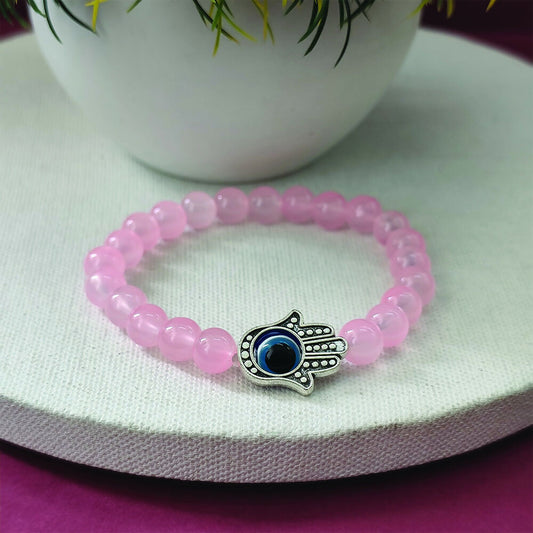 Rose Quartz Reiki Chakra Healing Bracelet