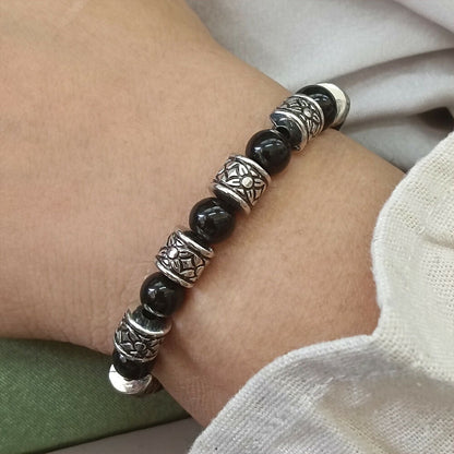 Oxidised Beads Bracelet
