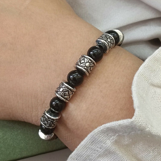 Oxidised Beads Bracelet