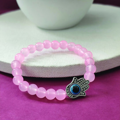 Rose Quartz Reiki Chakra Healing Bracelet
