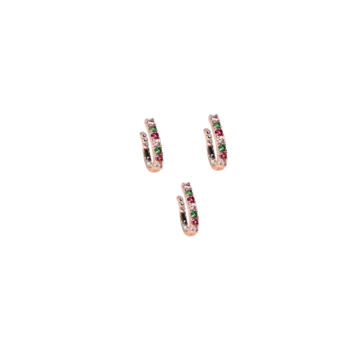 Non-Piercing CZ Nose Clip Combo | Press Fit Nath Collection Combo Pack of 3
