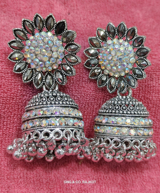 Silver Jhumka Earings