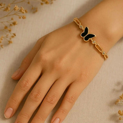 Stainless Steel   Artificial Gold Plated Kada Bracelet For Girls And Women