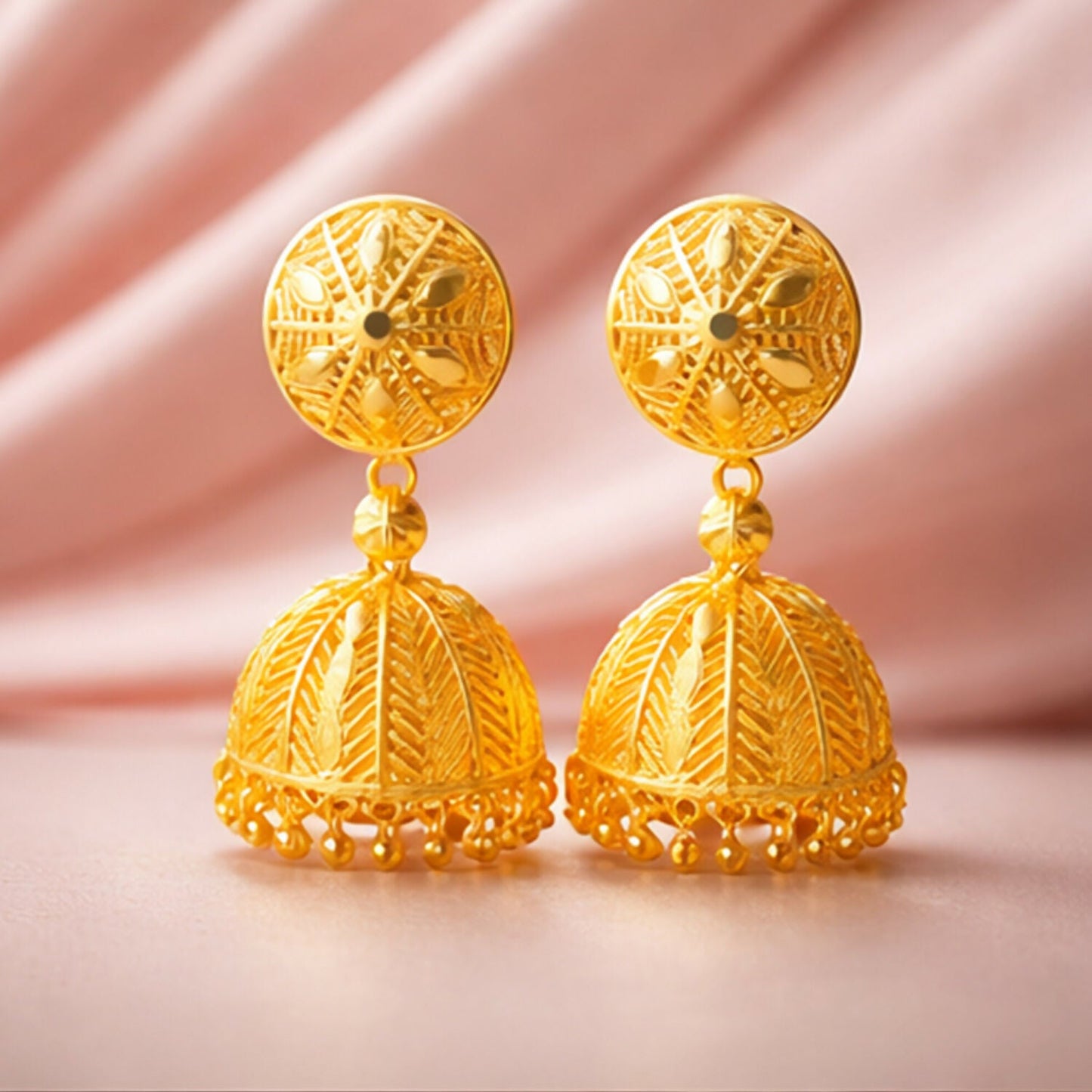Traditional    Artificial Gold Plated Jhumka Earrings for Women