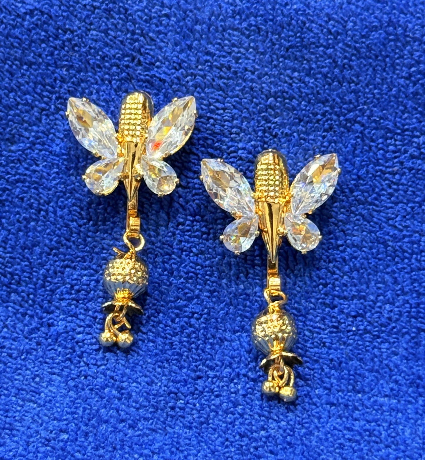 Butterfly Studs Jhumka Earings