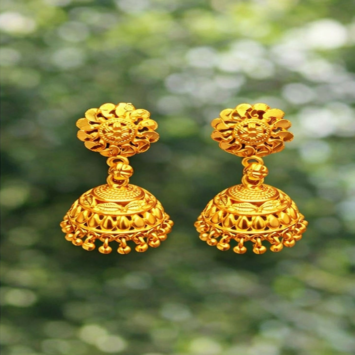 Traditional    Artificial Gold Plated Jhumka Earrings for Women