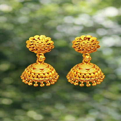 Traditional    Artificial Gold Plated Jhumka Earrings for Women